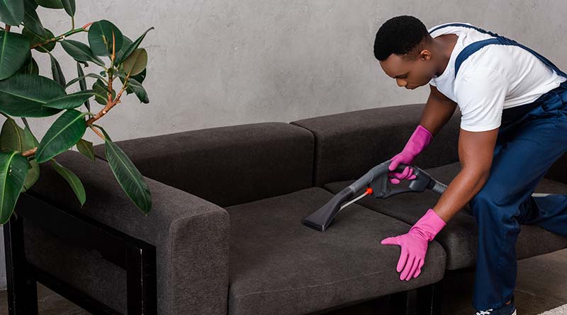 cleaning a couch